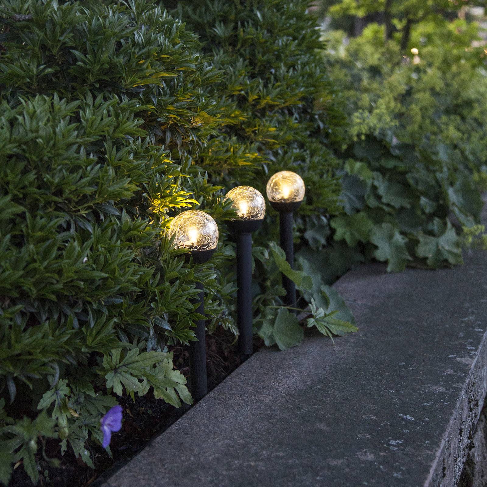 Lampa solarna LED Roma, zestaw trzech sztuk
