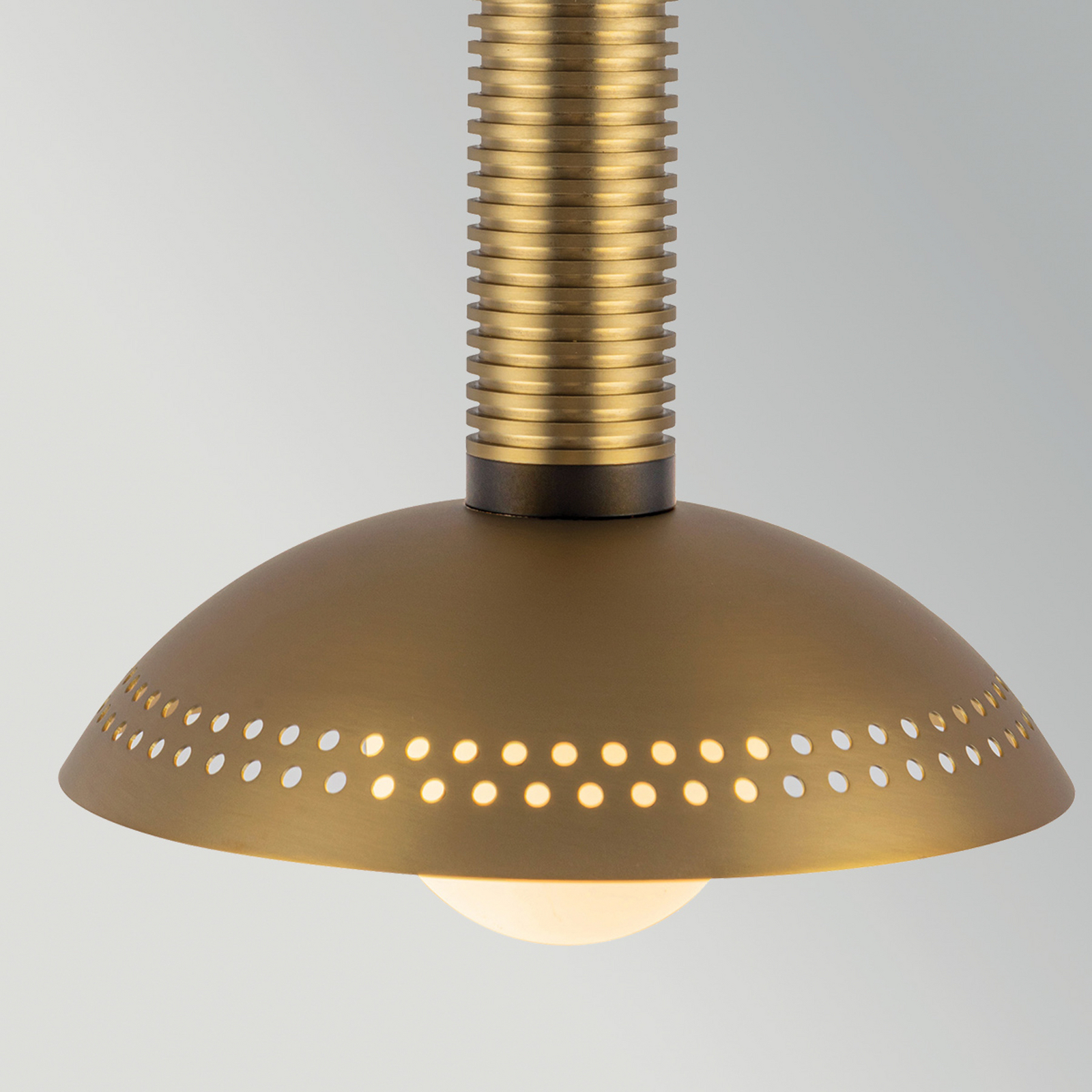 LED hanglamp Arden, goudkleurig, Ø 15 cm, metaal, dimbaar