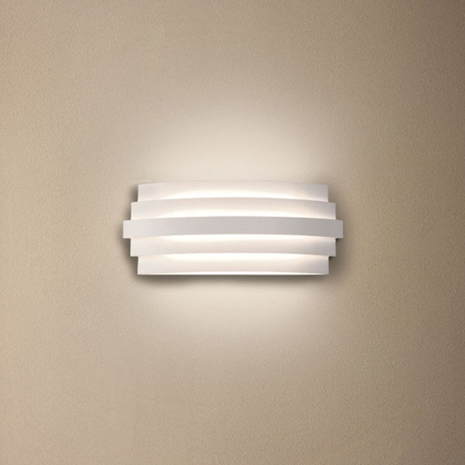 Candeeiro de parede LED Luxur, branco