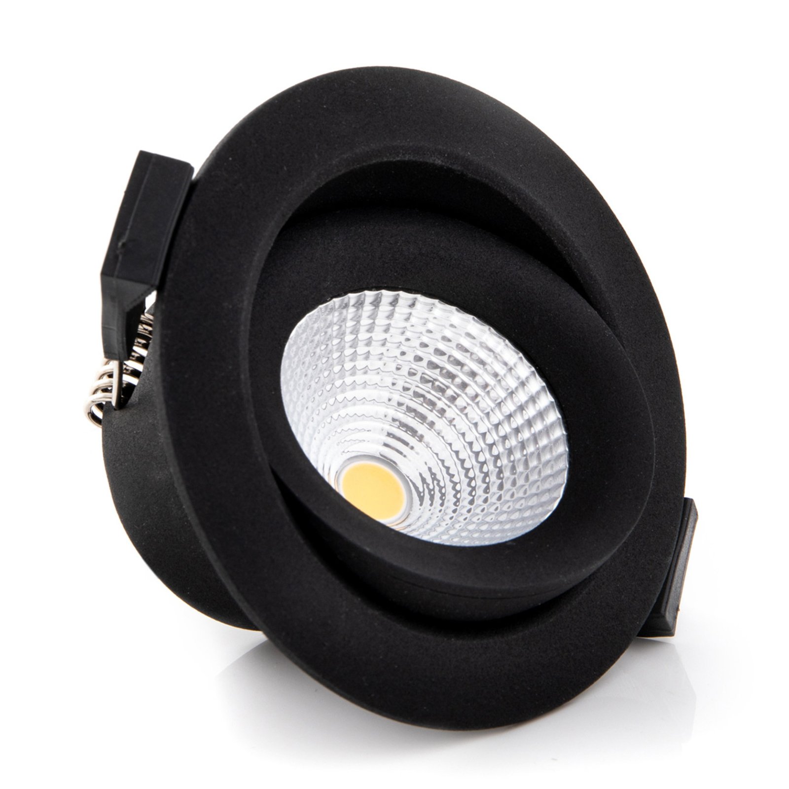 SLC One 360° LED-Einbauleuchte schwarz 2.700K