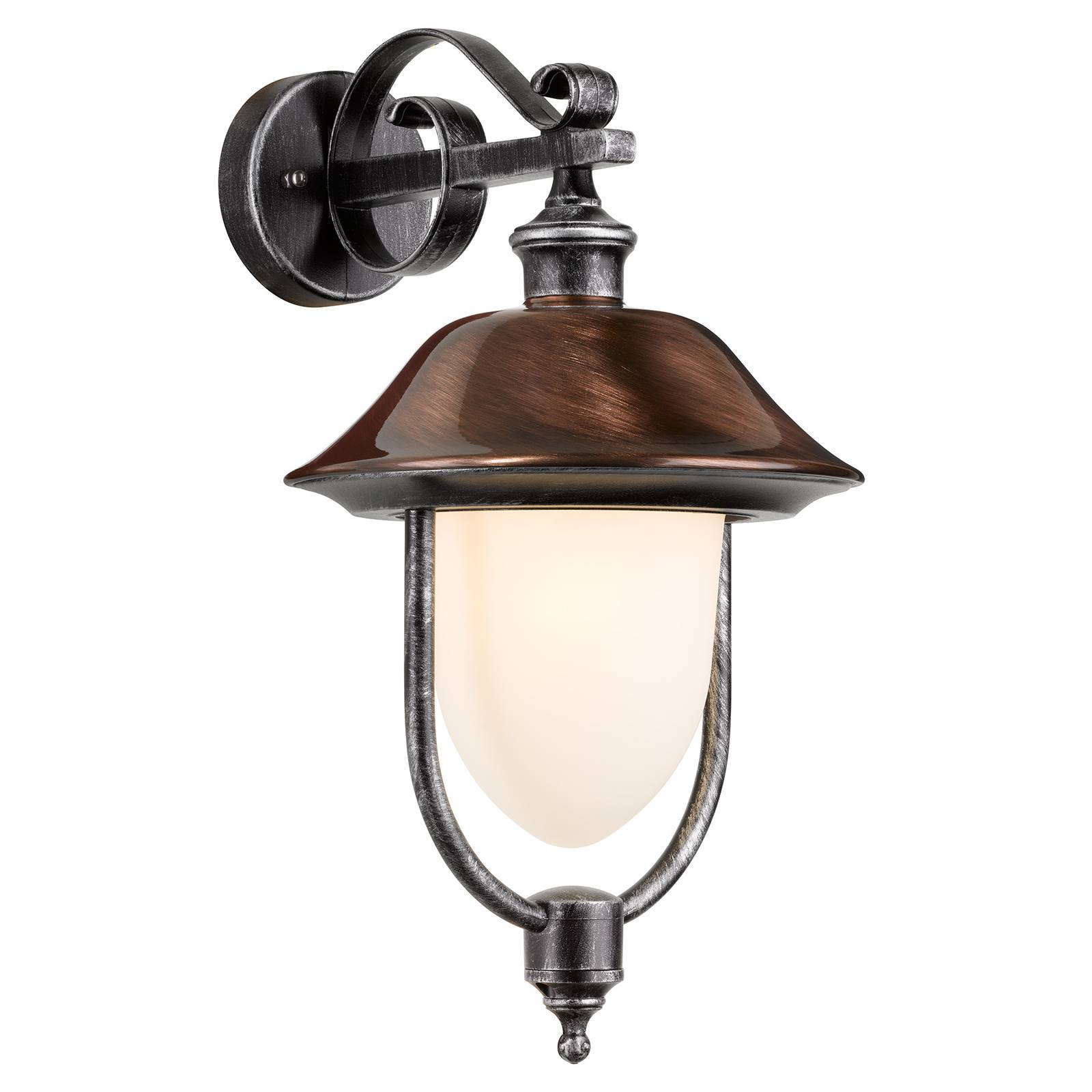 LCD LED Outdoor Wall Light - Antique - Silver