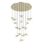 EGLO Stars Of Light LED pendant lamp Paratebueno brass round 17fl