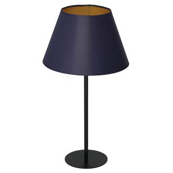 Soho bordlampe, konisk, højde 56cm, blå/guld
