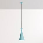 Tom pendant light, turquoise, metal, Ø 19 cm, E27