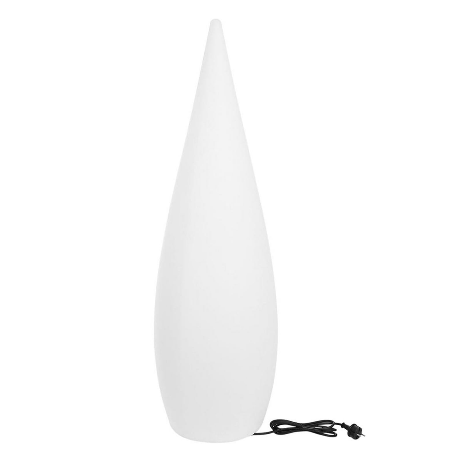 Terraslamp Classy wit, E27, hoogte 150 cm, kunststof
