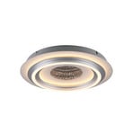 LED-loftlampe Cichio, sølvfarvet, jern, 3.000 K