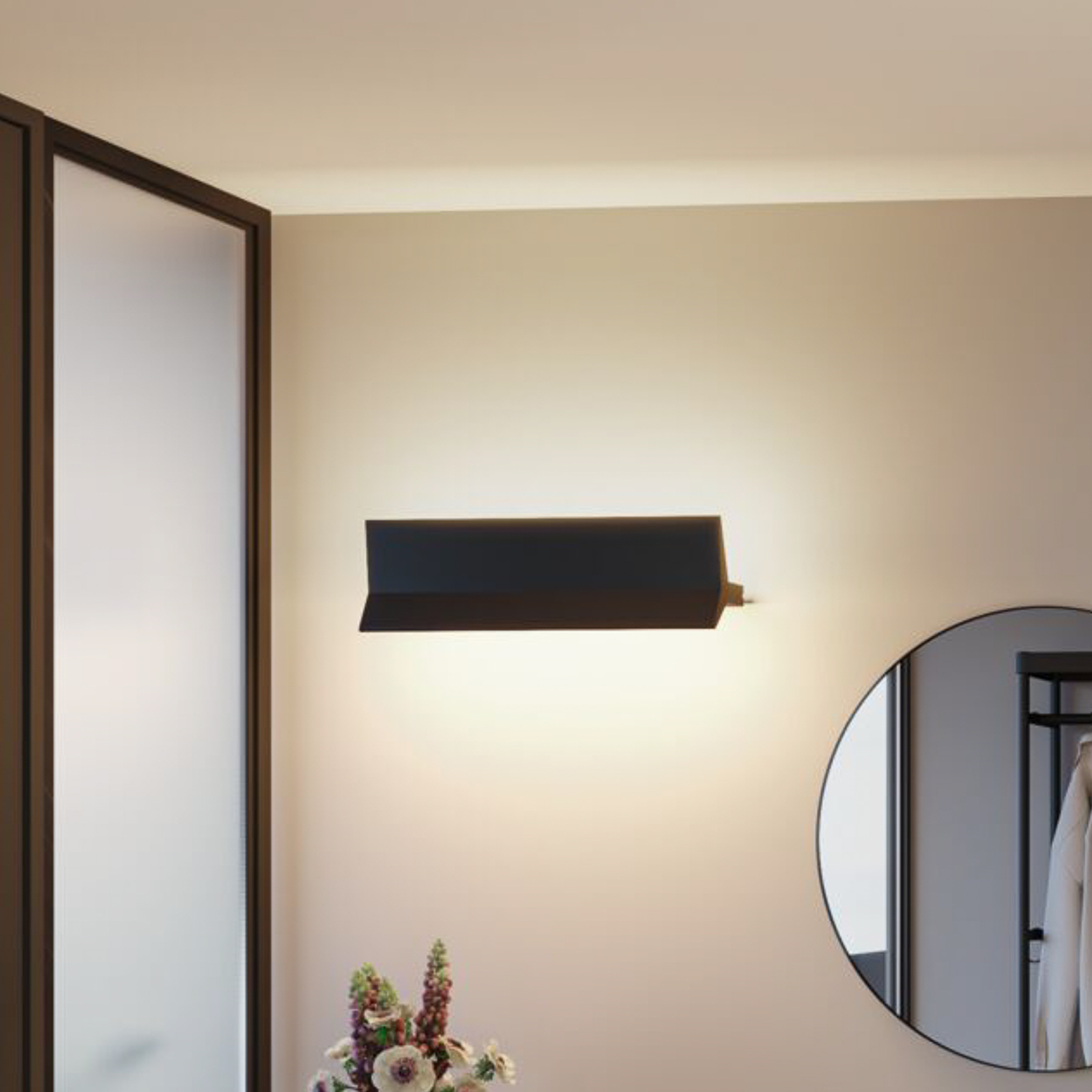 Lampa LED oświetlająca ścianę Paulmann Stine Dime, czarna