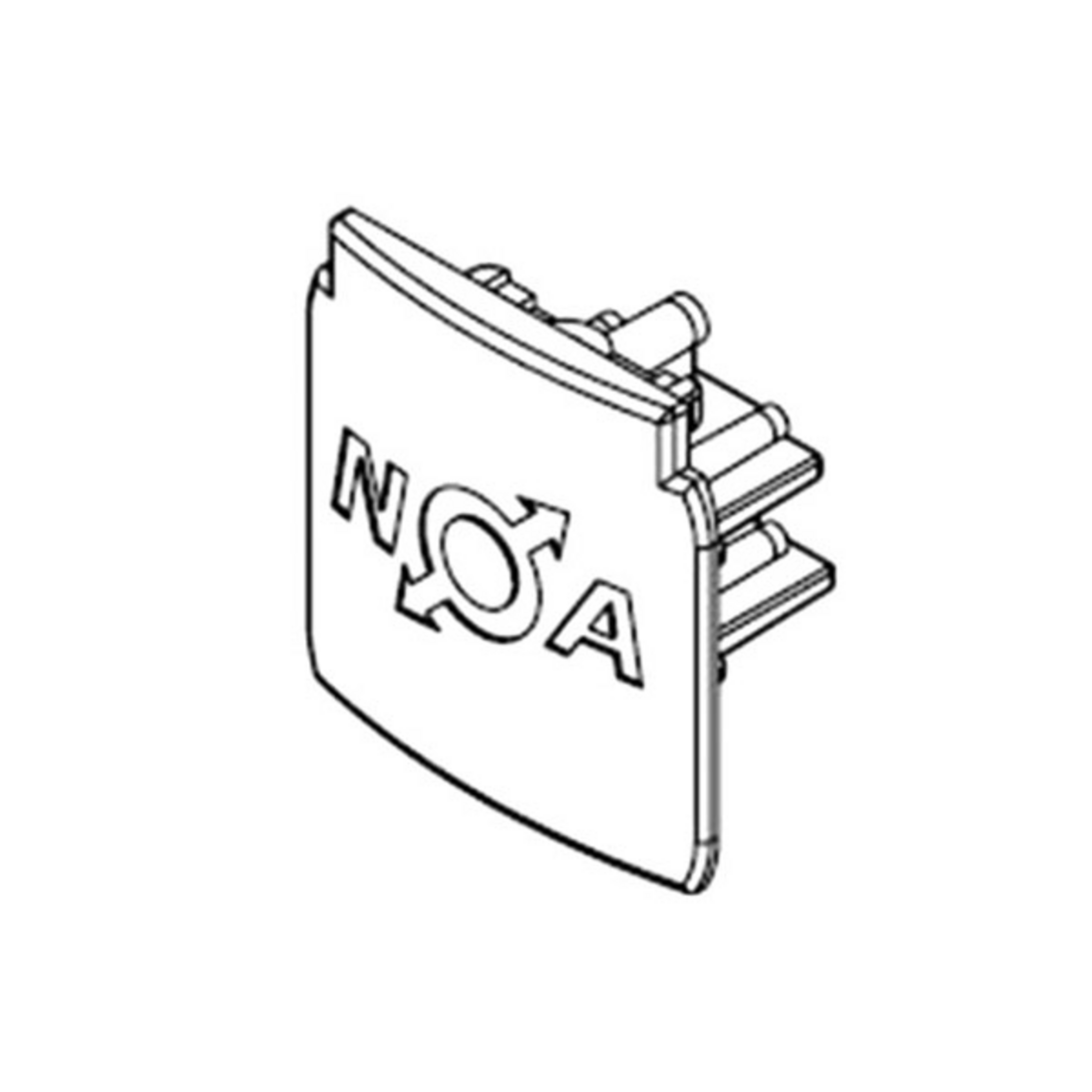 Endkappe für 3-Phasen-Stromschiene Noa