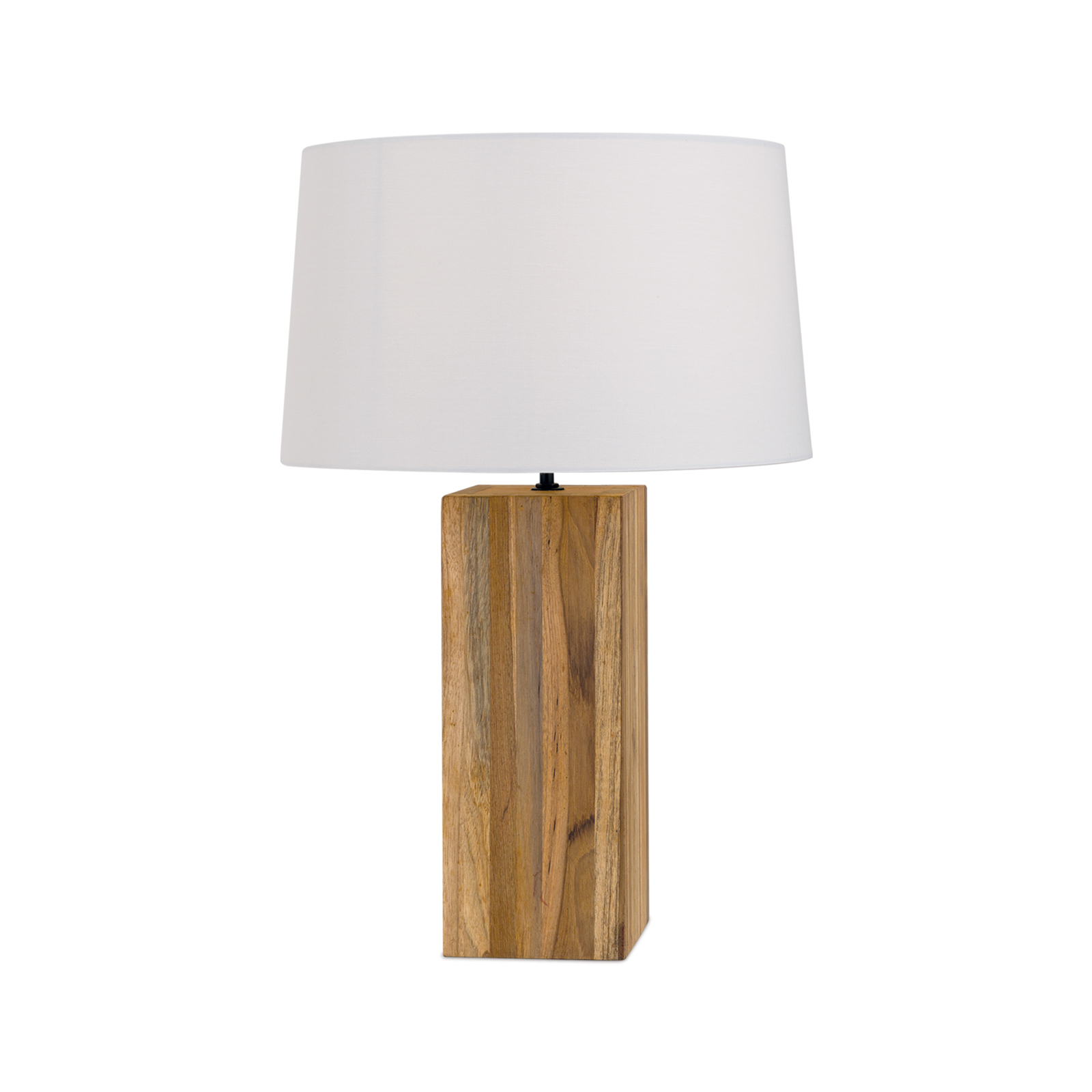 Tafellamp Dallas Met Kubusvormige Houten Voet Lampen24 be