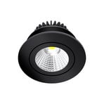 Arcchio LED downlight Jyra, black, 4,000K