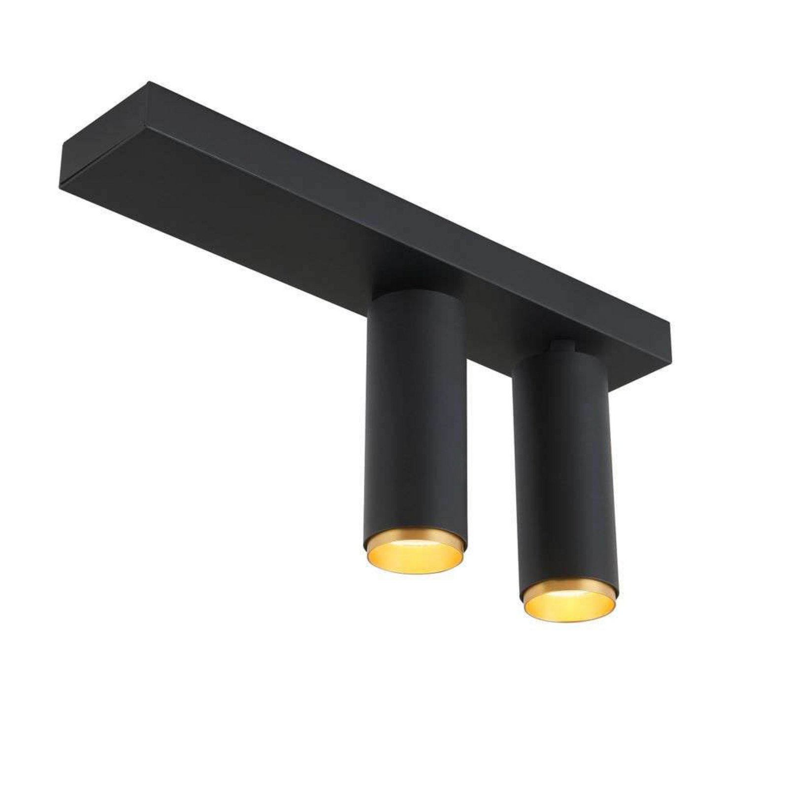 X-Beam Plafonnier Double Black Gold - Loom Design