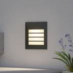 Arcchio LED-vægindbygningslampe Zamo, blænddæksel, sort