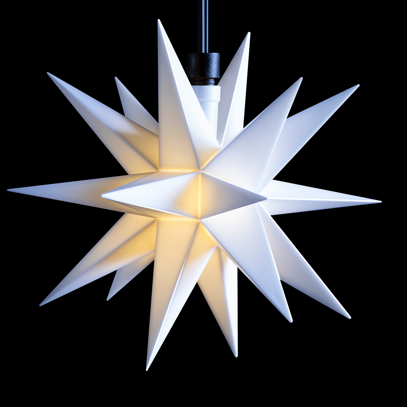 LED-Lichterkette Mini-Sterne außen 3-fl. weiß