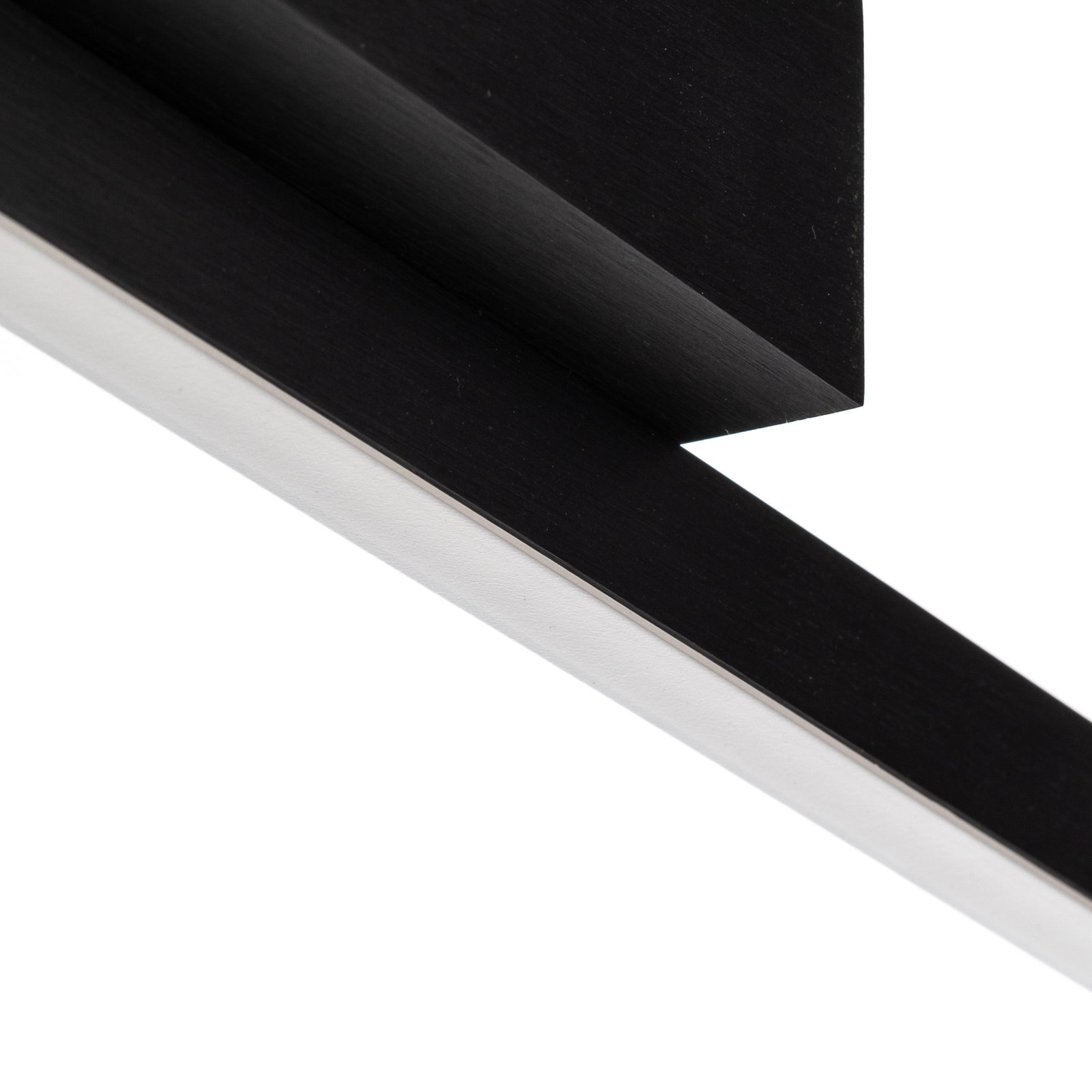 Quitani Talon LED plafondlamp, zwart geanodiseerd