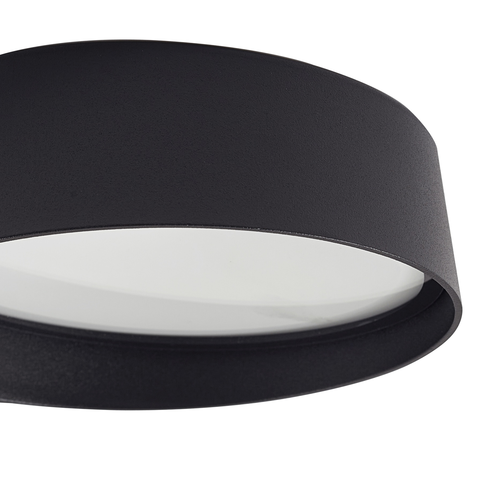 Lindby LED outdoor wall light Jesiba, grey, aluminium, Ø 16.2 cm