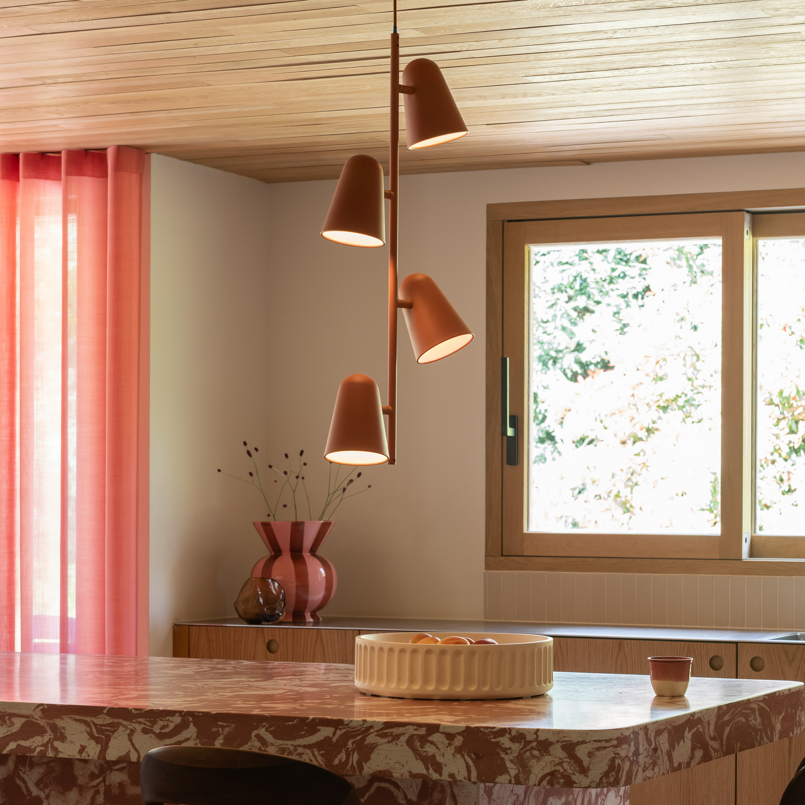 IT'S ABOUT ROMI hanglamp Salamanca, terra, lengte 80 cm