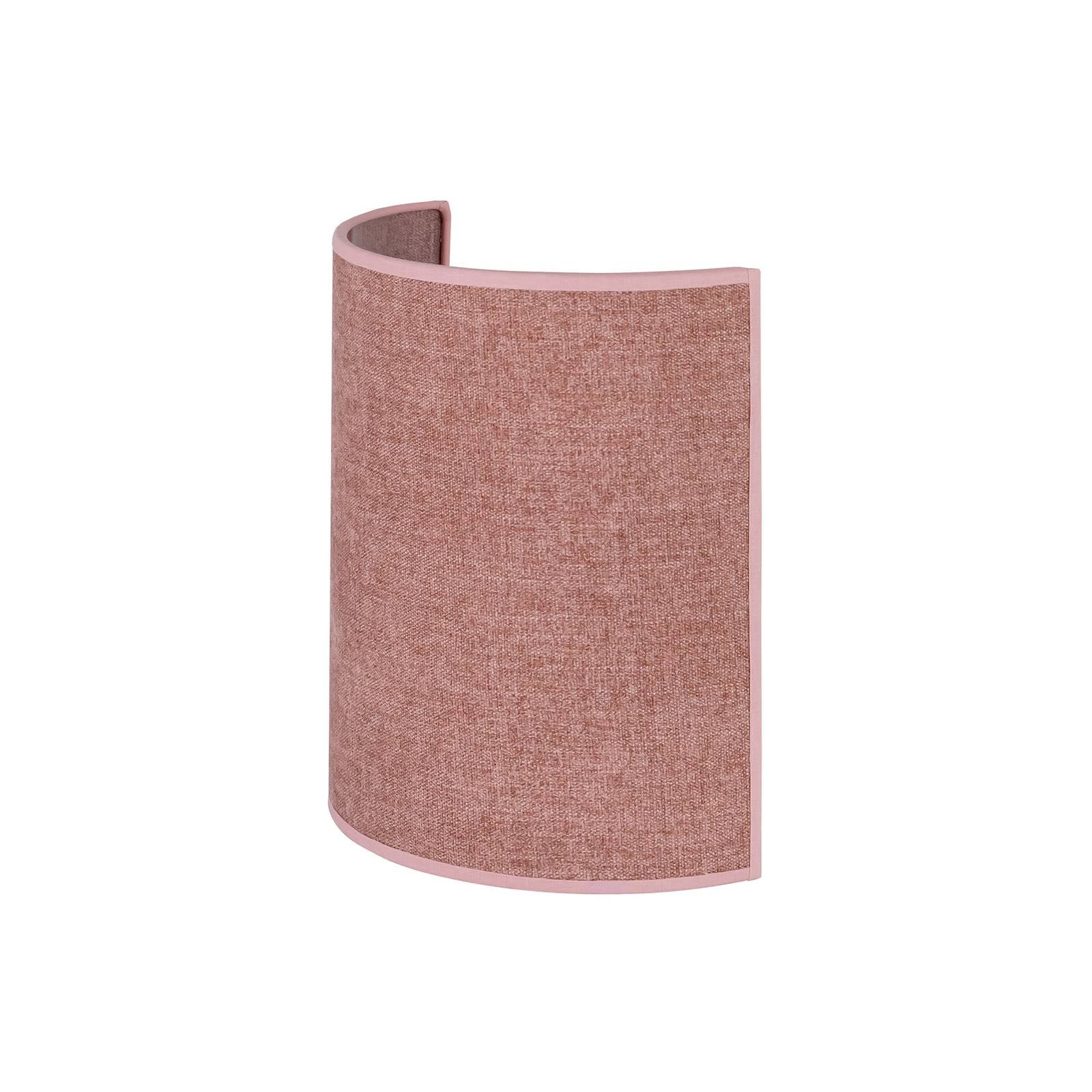 Euluna Wandleuchte Celine, pink, Chenille-Stoff, Höhe 24 cm