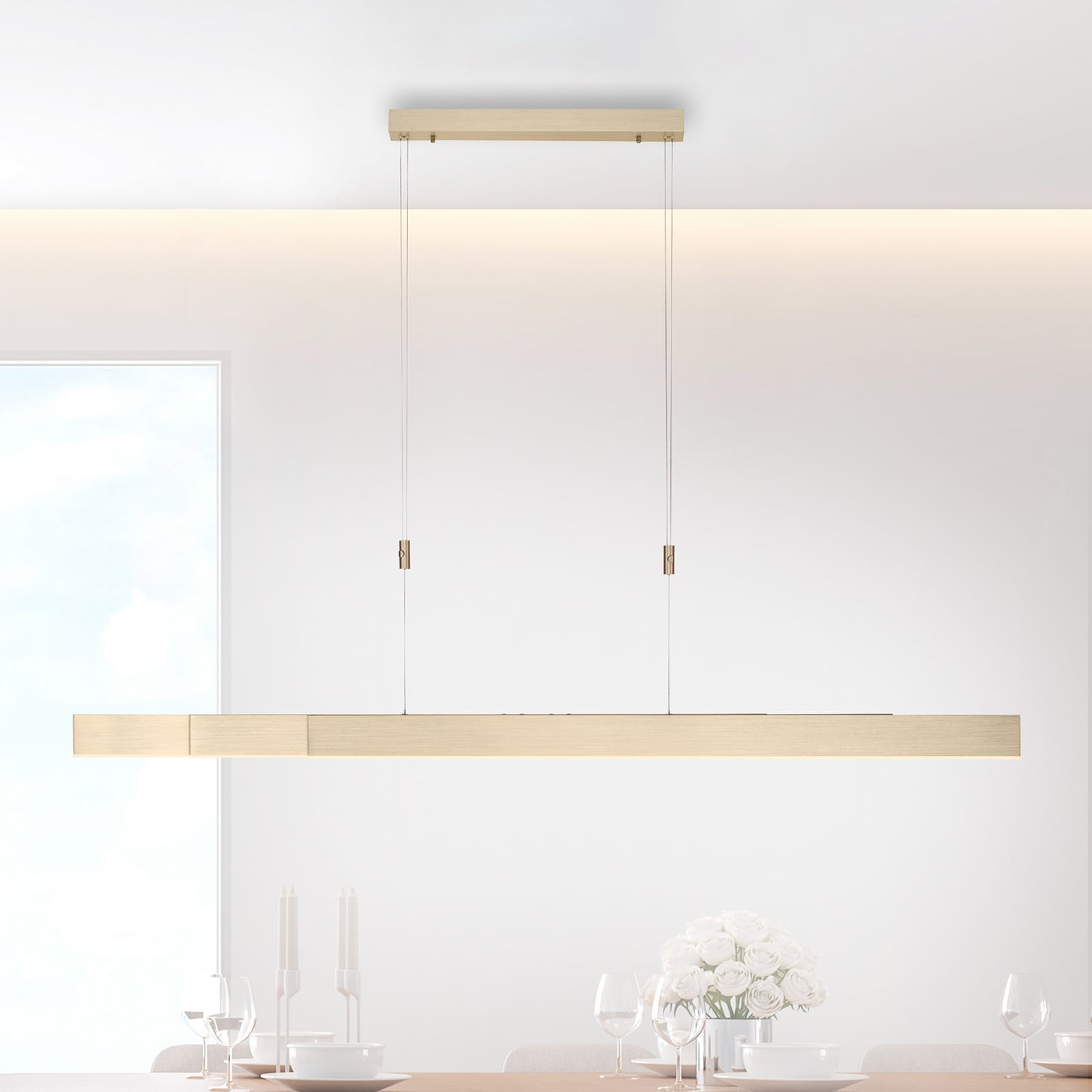 Moto LED-Hängeleuchte, imperial gold, dimmbar, CCT - PURE Moto LED-Hängeleuchte, imperial gold, dimmbar, CCT - PURE