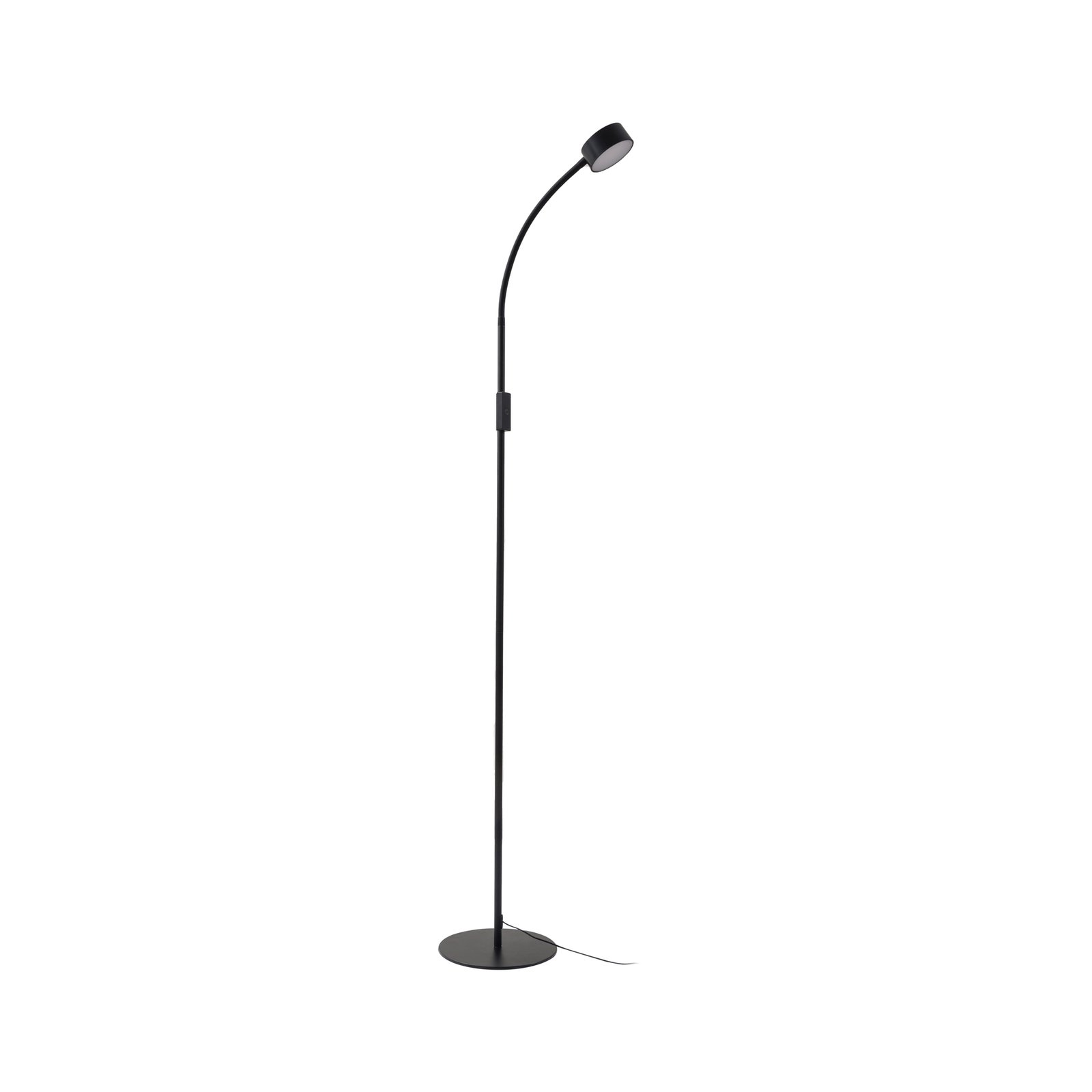 Lindby LED-gulvlampe Maori, svart, metall, CCT, dimbar