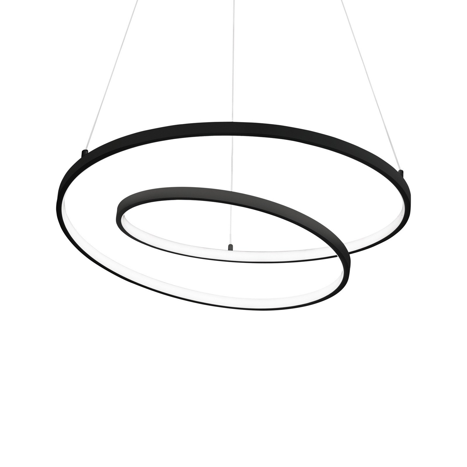 Ideal Lux Oz LED suspendat cu LED Ø 80 cm negru