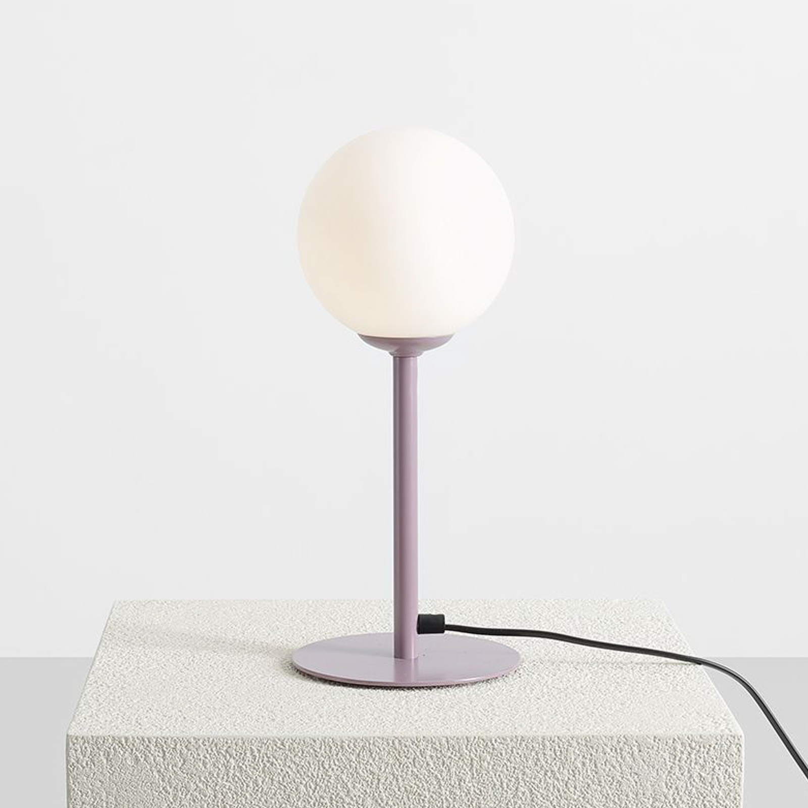 Stolna lampa Joel, visina 35 cm, lila/bijela