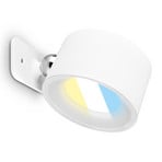 LED-væglampe Tari, hvid, CCT, touchdæmper, USB