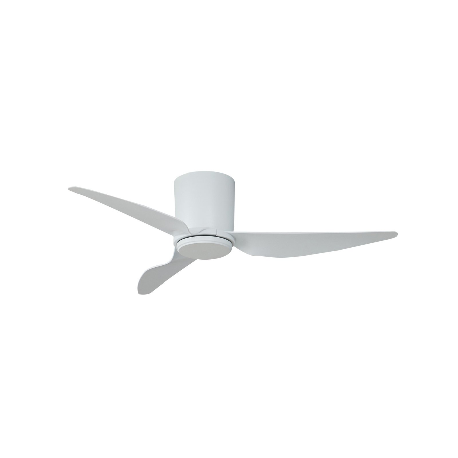 Lindby ceiling fan Aulo, white, DC, quiet, Ø 123 cm