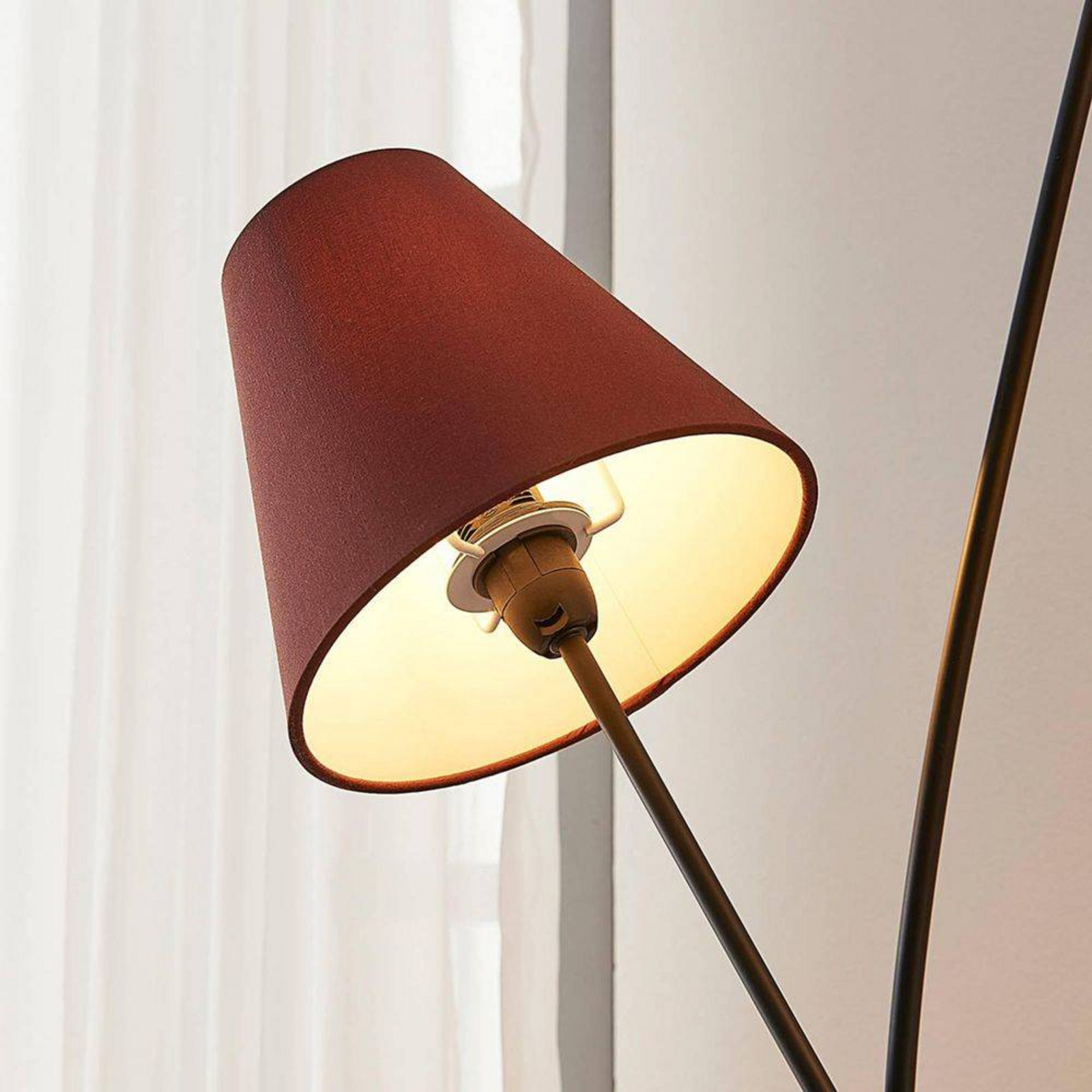 Melis 3 Lampadar Brown/Grey/Black/Cream - Lindby