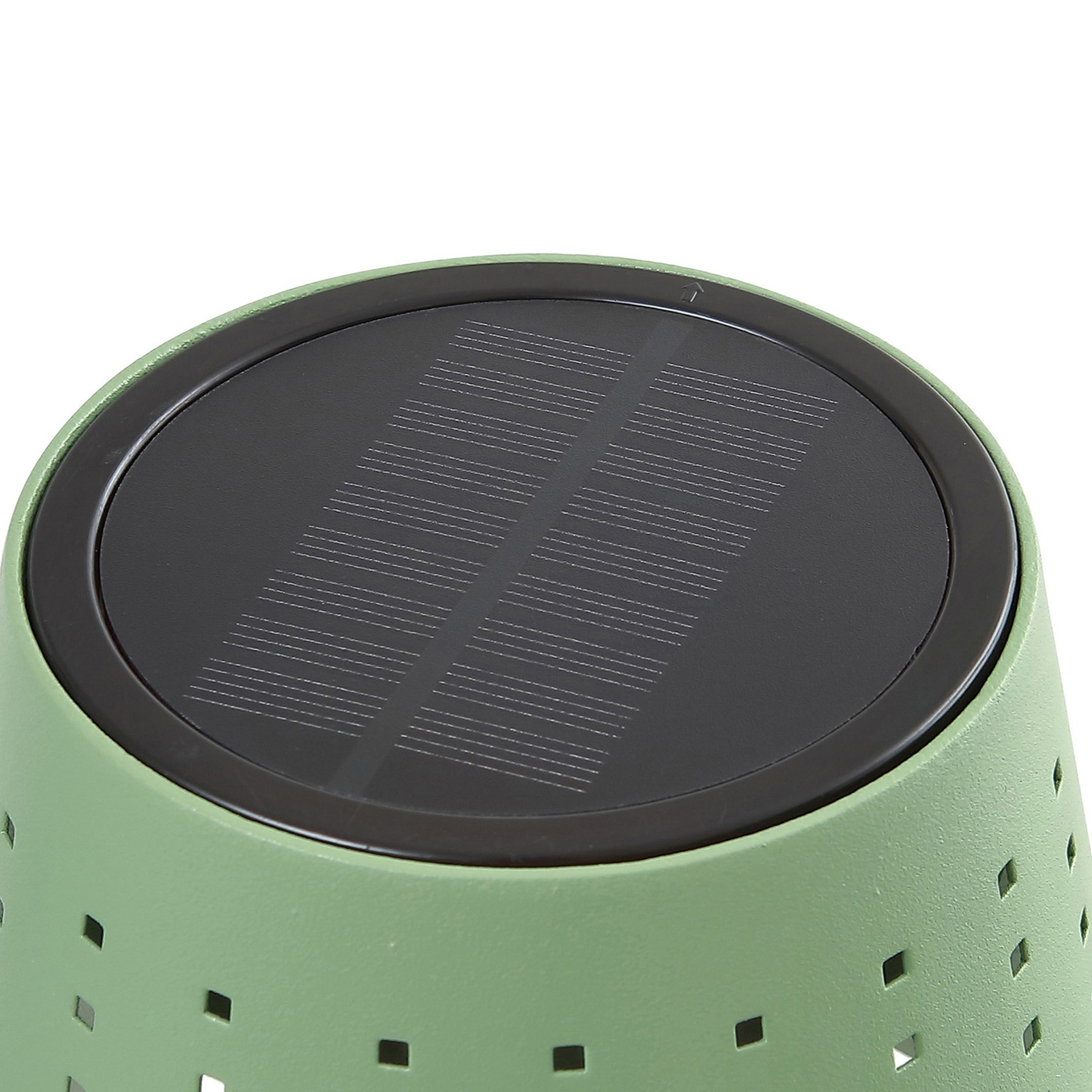 Lindby lampe sur pied LED solaire Hilario, vert, fer, batterie rechargeable