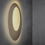 Escale Blade Open applique murale LED bronze Ø 95 cm