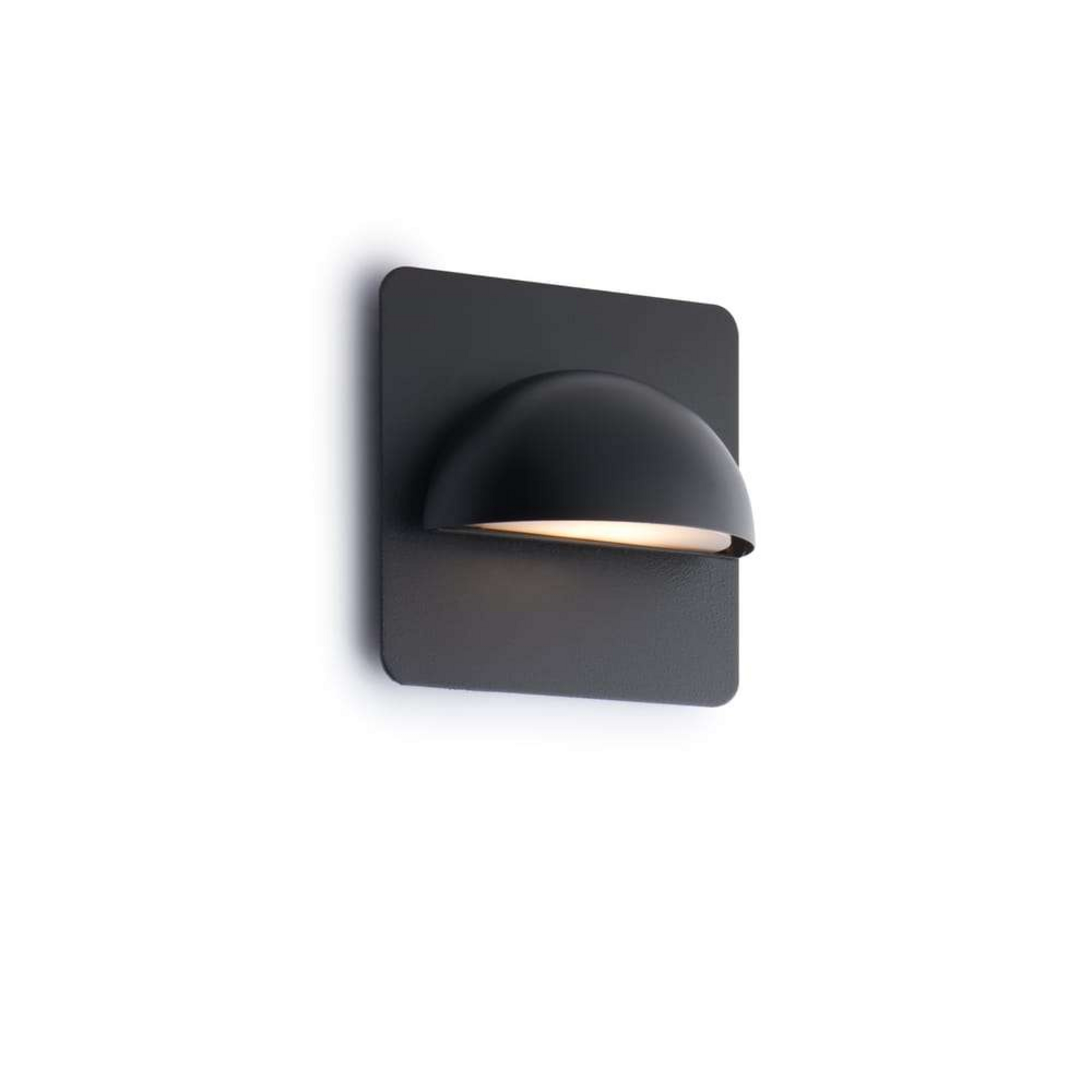 Rørhat Ulko Seinävalaisin w/Backplate Musta - LIGHT-POINT