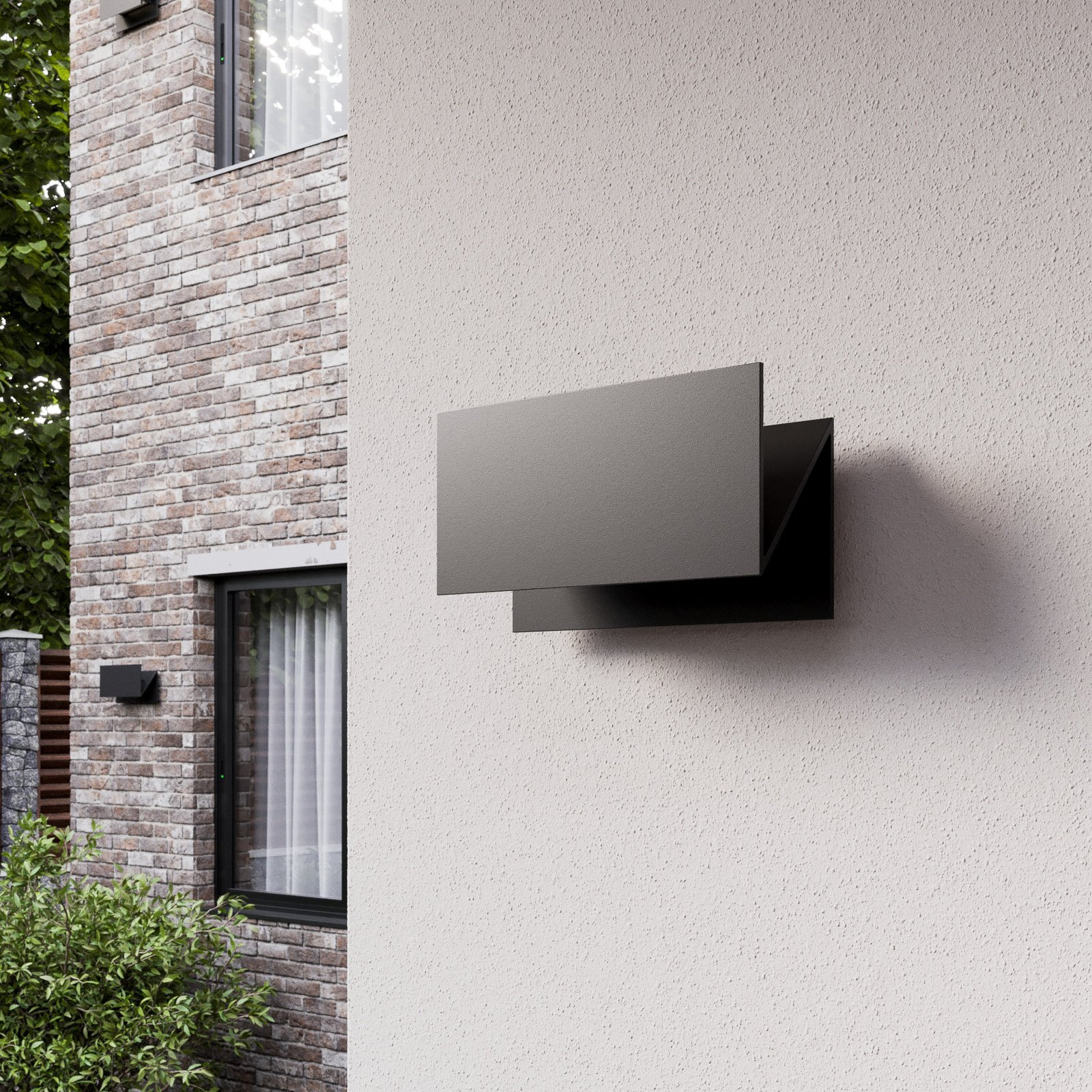 Meja Candeeiro de Parede Exterior IP54 Graphite - Lucande