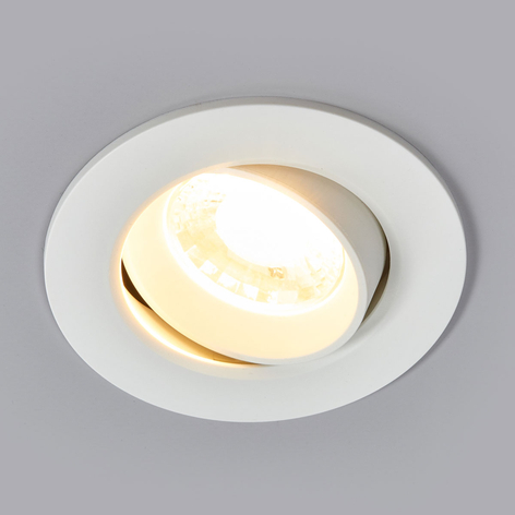 Biały reflektor wpuszczany LED Quentin, 9 W