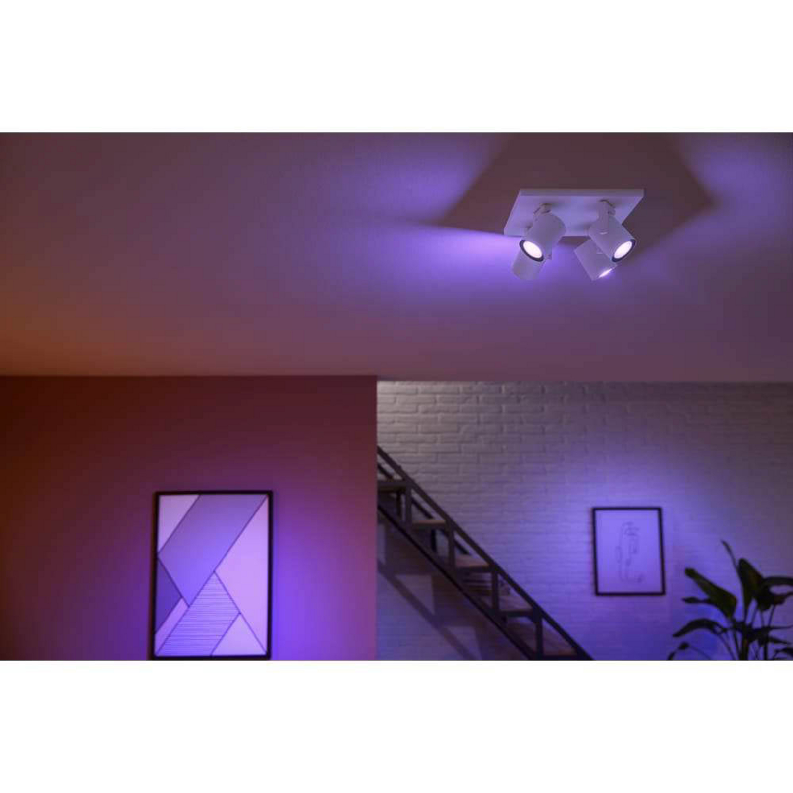 Argenta Spot White 4 pcs. Bluetooth White/Color Amb. - Philips Hue