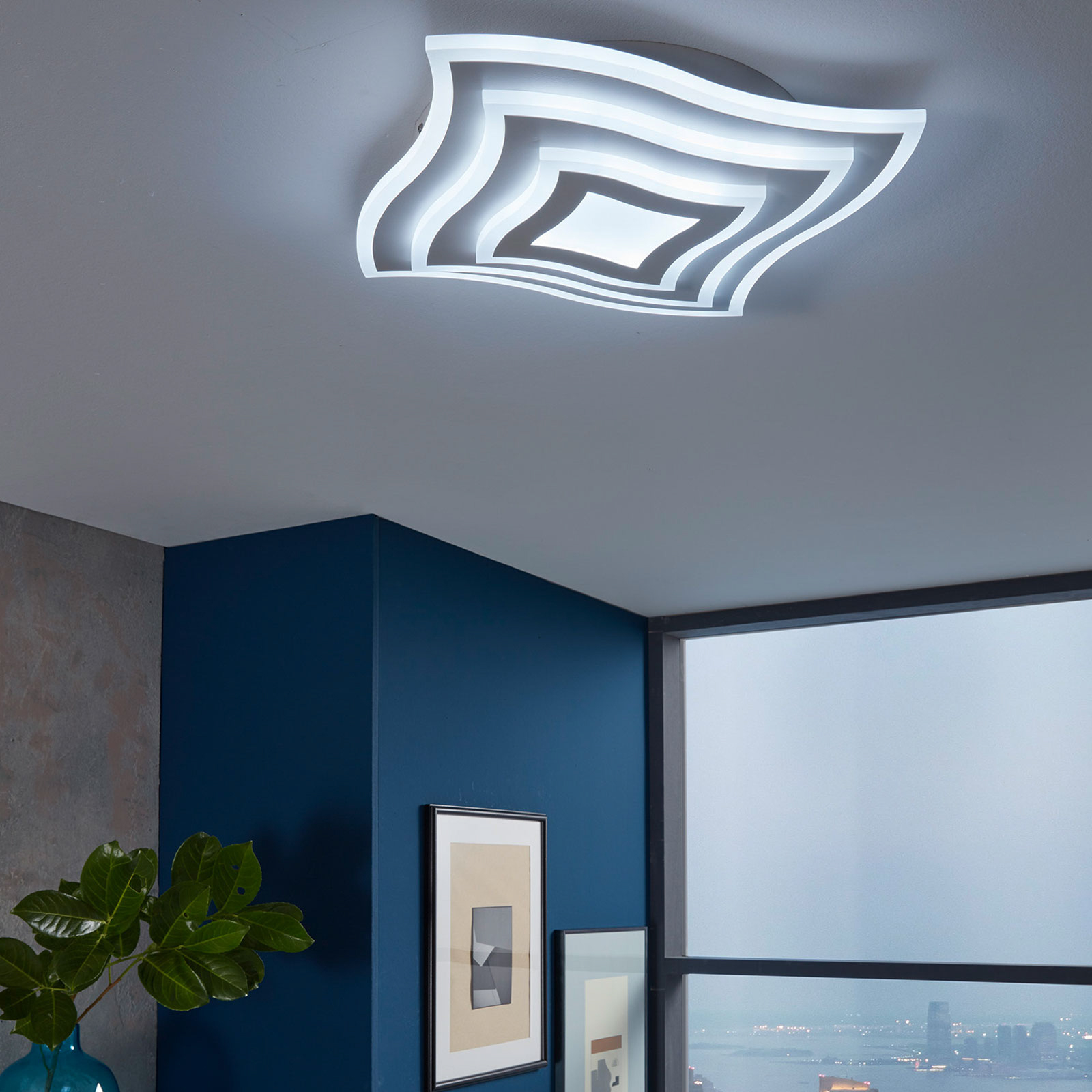 "Gorden" LED lubinis šviestuvas su nuotolinio valdymo pulteliu, rėmas