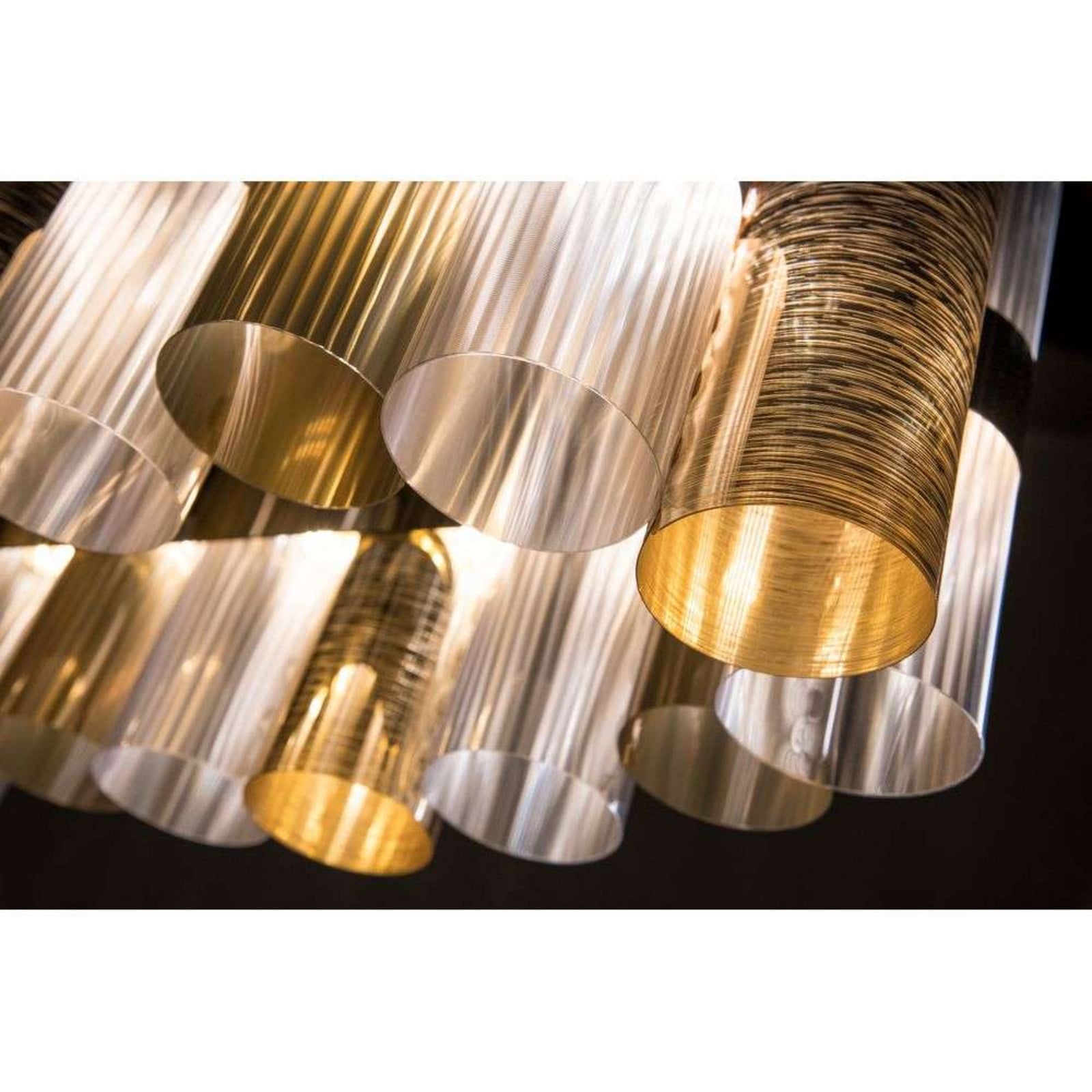 La Lollo Pendel L Gold Slamp - Stue - Plastik