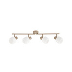 Evey Deckenstrahler, Länge 83 cm, 4-flg., weiß/beige - NOLA