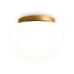 Maytoni plafoniera Glassy, bianco/oro, Ø 31,5 cm, vetro