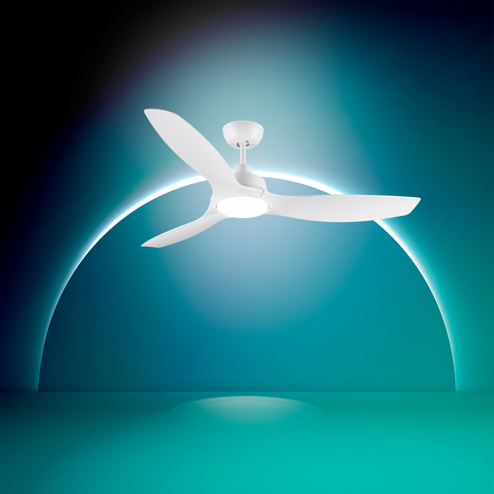 Wentylator sufitowy LED Philips Fixed, średnica 132 cm, biały, CCT