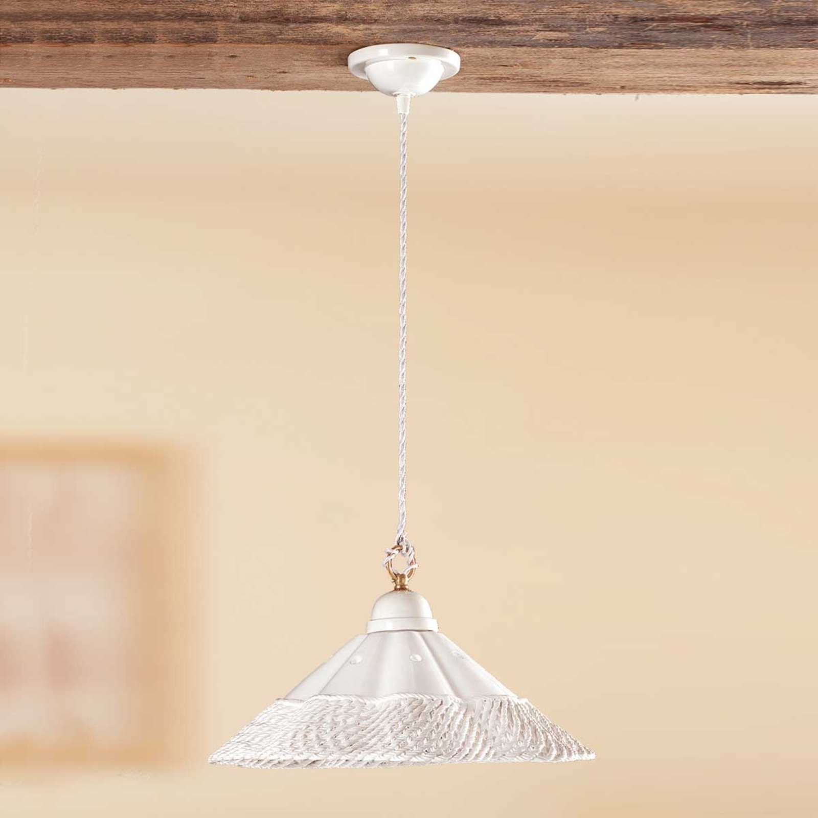 GONNELLA hanging light, decorative band on bottom