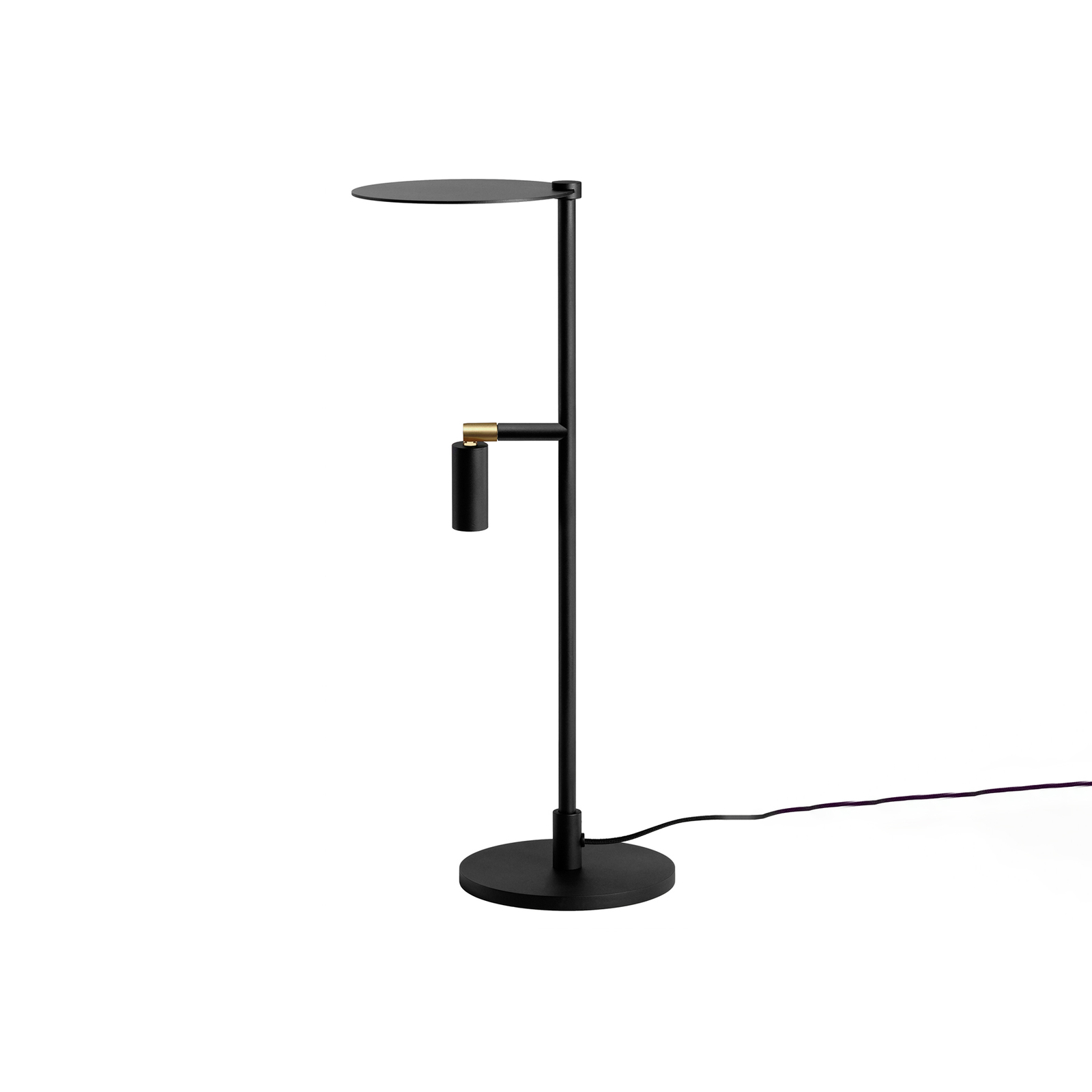 Lámpara de mesa LED Kelly foco ajustable negro/oro