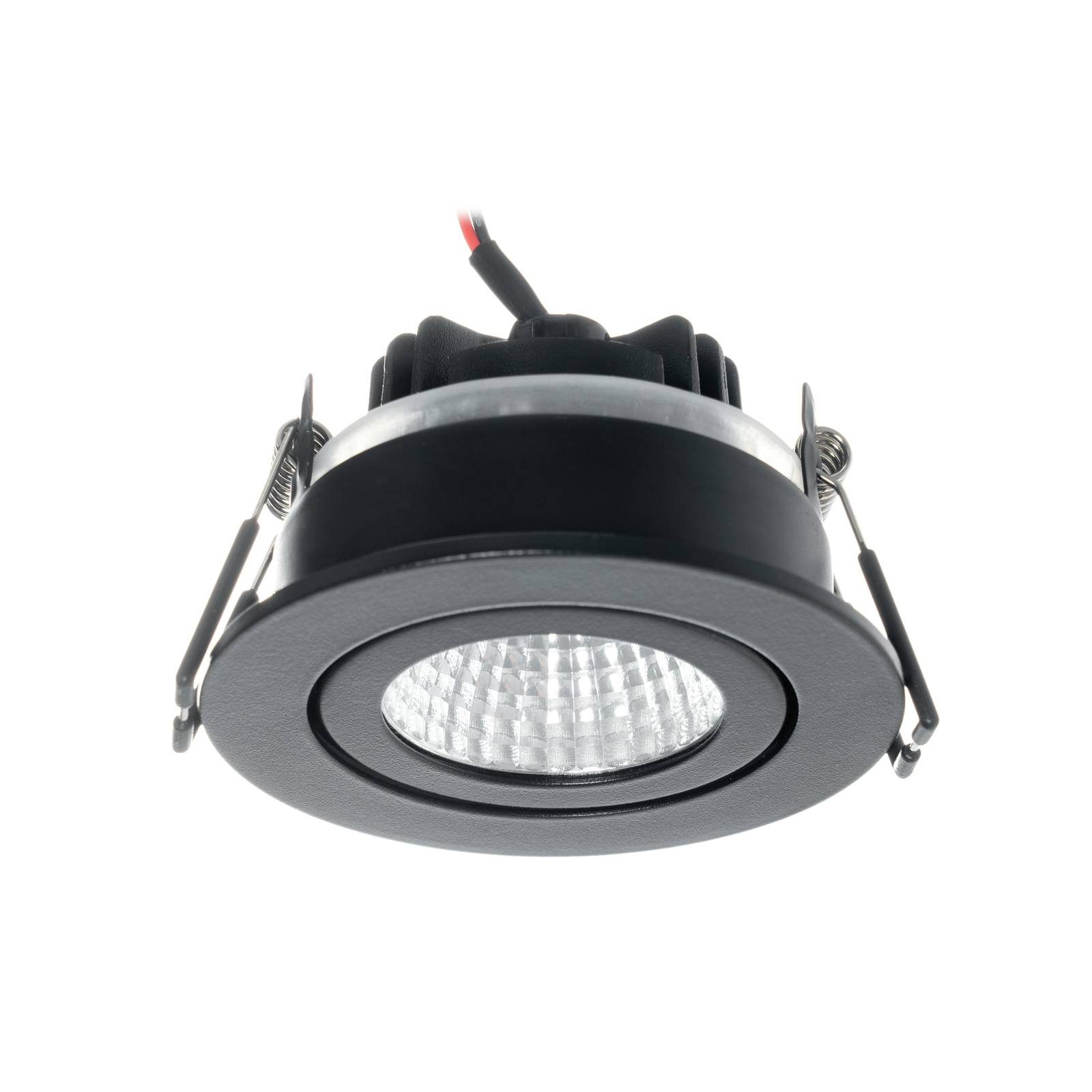 Arcchio LED downlight Jyra, czarny, 4000K