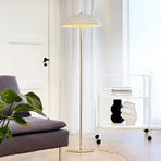 Lampe sur pied Globus Dyberg Larsen, hauteur 150 cm, beige/laiton