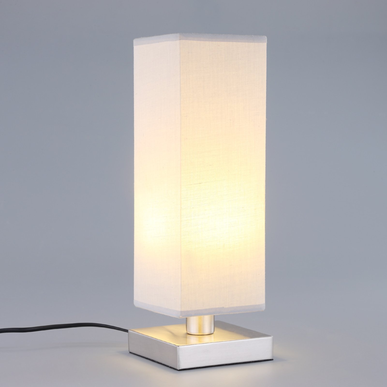 Julina - tekstilna noćna lampa u svijetlo sivoj boji