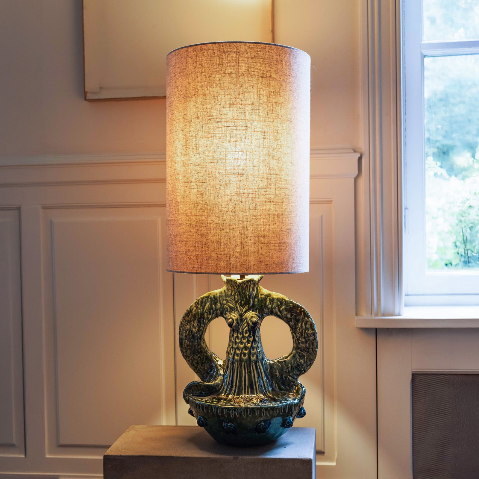 GREEN GEORGIA bordlampe, grøn, stentøj/tekstil, højde 97 cm – Serax GREEN GEORGIA bordlampe, grøn, stentøj/tekstil, højde 97 cm – Serax
