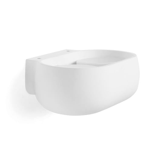 Mysia wall light, 2-bulb, white, 20 cm wide, plaster, GX53 | Lights.co.uk