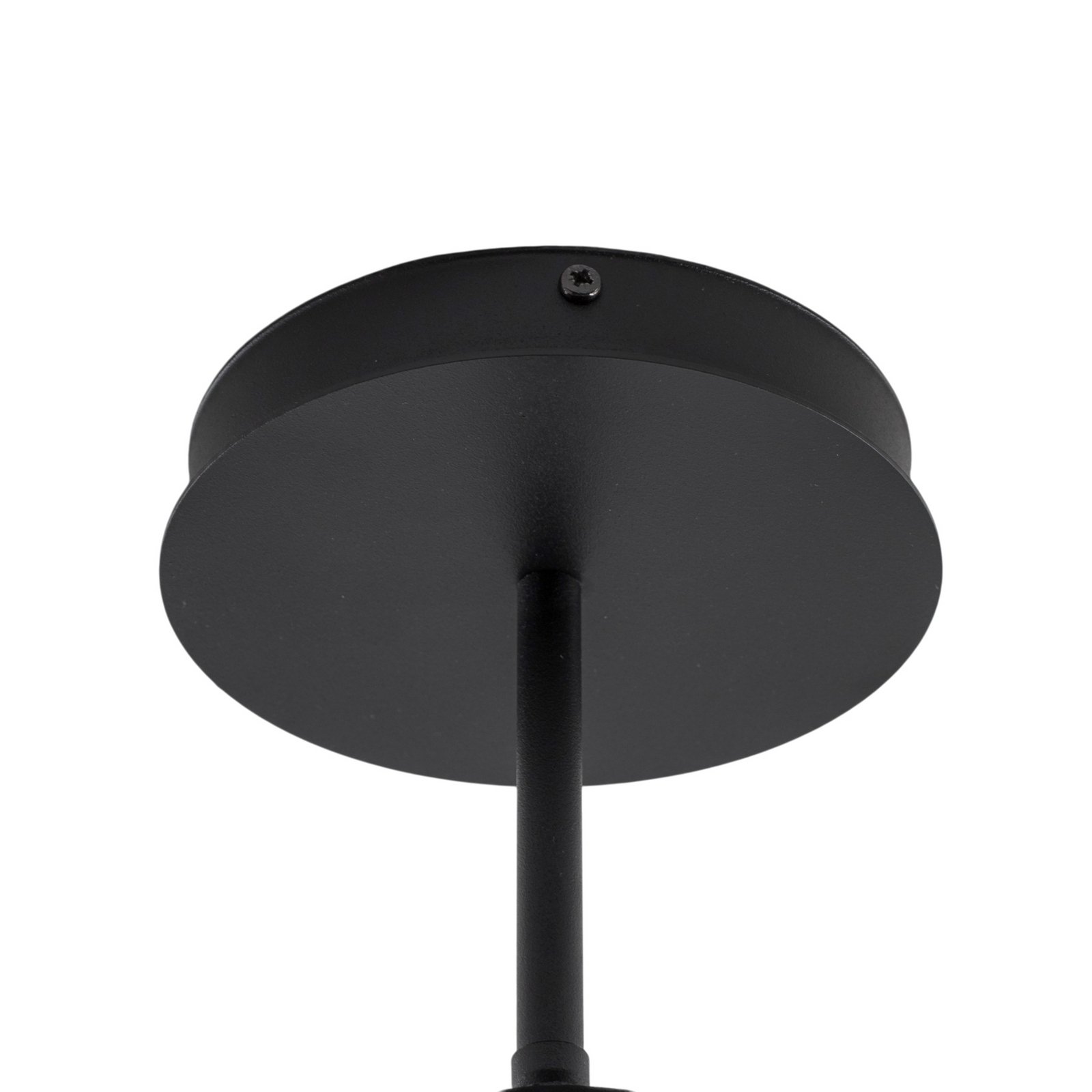 Atria ceiling lamp, smoke grey/black, height 76 cm, 2-bulb.