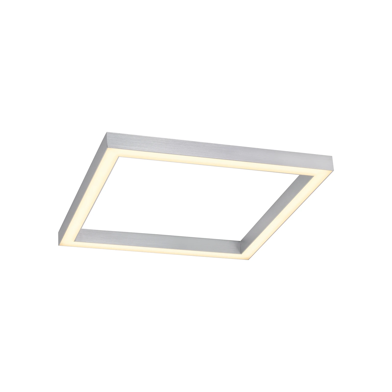 Stropné svietidlo LED PURE Lines, 55 x 55 cm, strieborné, CCT, diaľkové