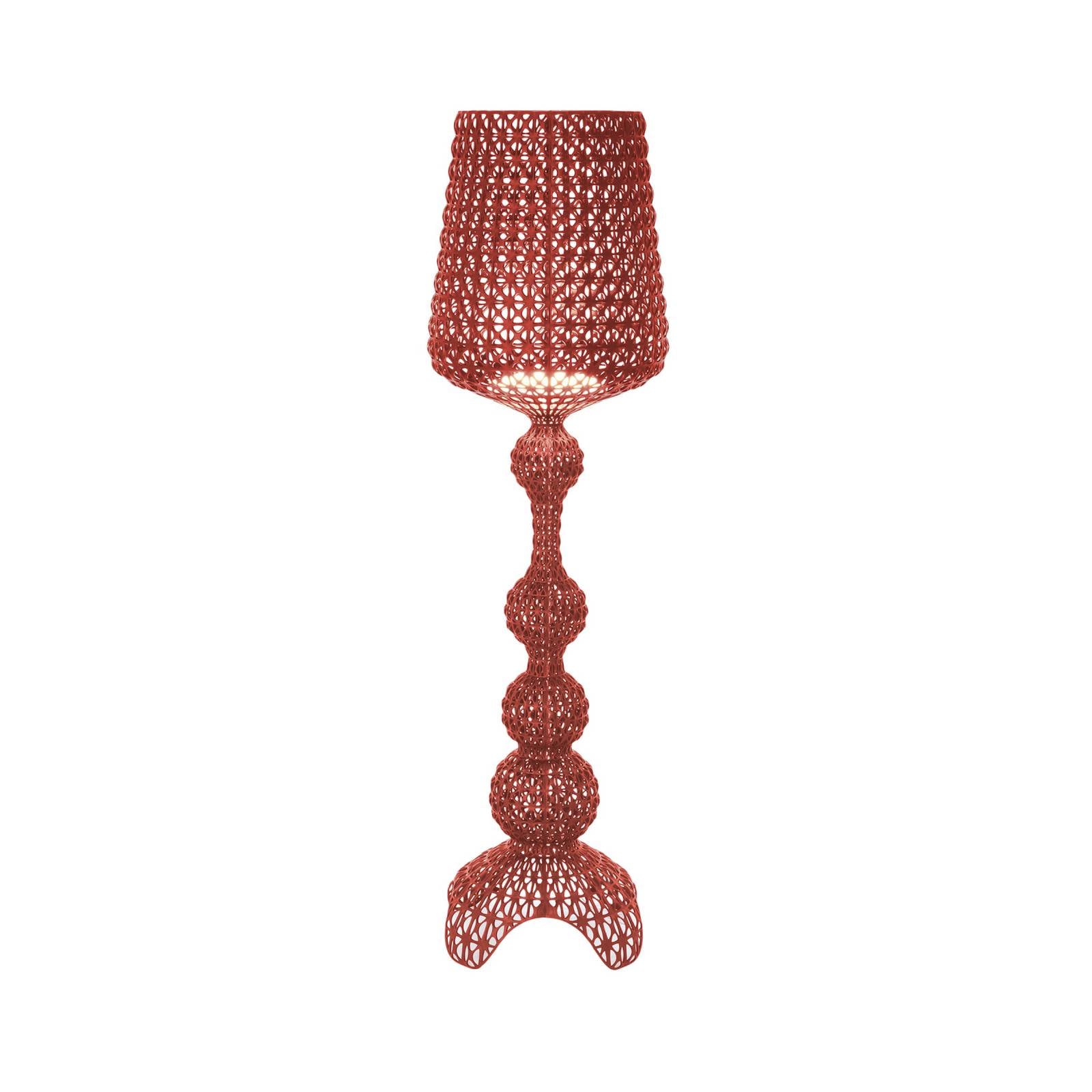 Kartell LED-Außenstehlampe Kabuki, rot, IP44, dimmbar