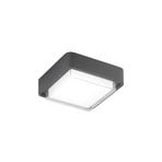 Diuk LED outdoor ceiling light, dark grey, metal, IP65